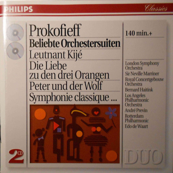 Prokofiev – Favourite Orchestral Suites (1994, CD) - Discogs