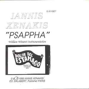 Iannis Xenakis - Psappha album cover