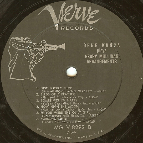 Gene Krupa – Gene Krupa Plays Gerry Mulligan Arrangements (1958 
