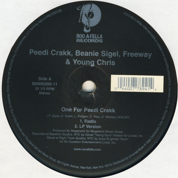 Peedi Crakk, Beanie Sigel, Freeway & Young Chris – One For Peedi