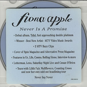 ladda ner album Fiona Apple - Never Is A Promise