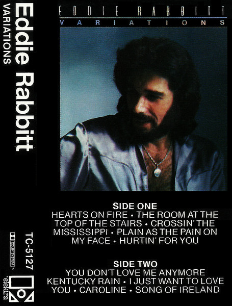 Eddie Rabbitt The Room at the Top of the Stairs White Heart Song Lyric Print