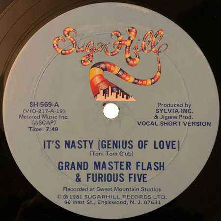 Grandmaster Flash & The Furious Five - It's Nasty (Genius Of Love)