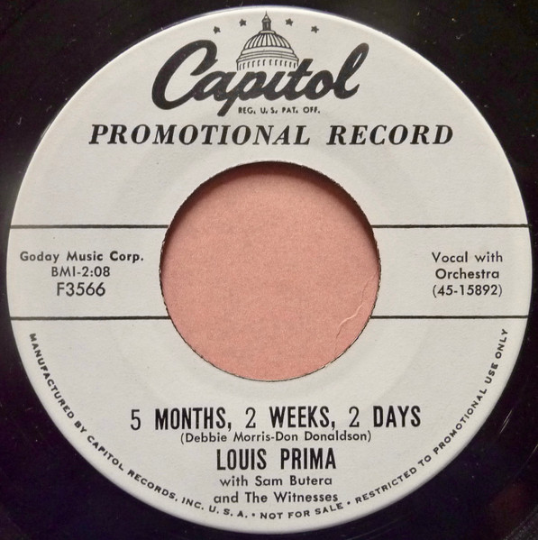 Louis Prima – Strictly Prima! (1959, Vinyl) - Discogs
