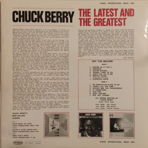 last ned album Chuck Berry - The Latest And The Greatest