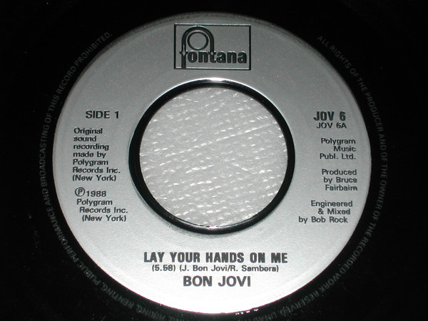 Bon Jovi - Lay Your Hands On Me | Releases | Discogs