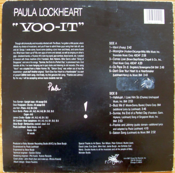 last ned album Paula Lockheart - Voo it