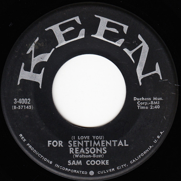 Sam Cooke - For Sentimental Reasons / Desire Me | Releases | Discogs