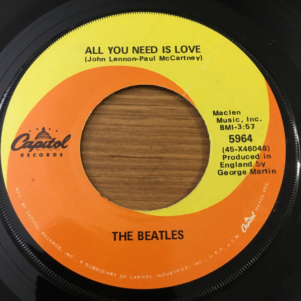 The Beatles All You Need Is Love 1968 La Pressing Vinyl Discogs 1782