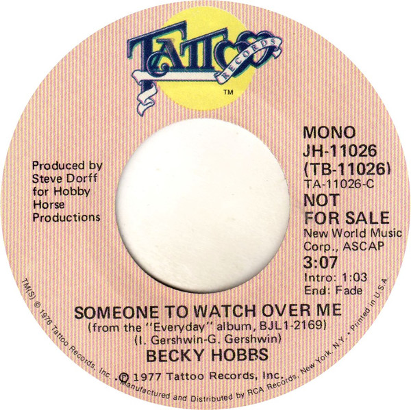 télécharger l'album Becky Hobbs - Someone To Watch Over Me