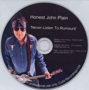 Honest John Plain - Never Listen To Rumours album cover