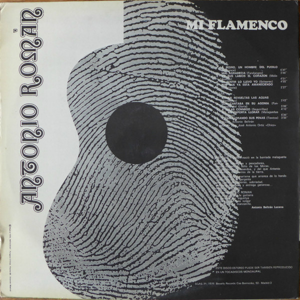 last ned album Antonio Román - Mi Flamenco