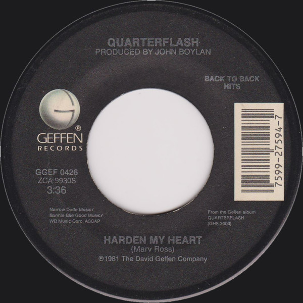 Quarterflash - Harden My Heart | Releases | Discogs