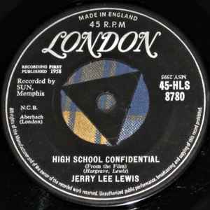 MAGNET REPRODUCTION Cover Art  High School Confidential 1958 Jerry Lee Lewis 