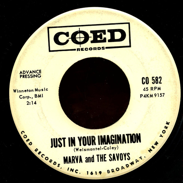 lataa albumi Marva And The Savoys - Just In your Imagination