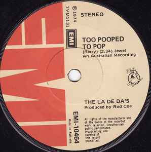 The La De Das - Too Pooped To Pop album cover