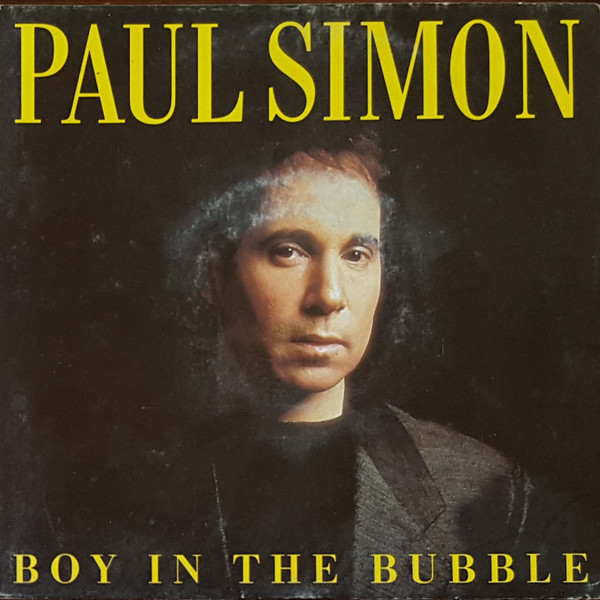 PAUL SIMON Boy In The Bubble/Crazy Love  45rpm 1986 Warner Picture Sleeve  MINT
