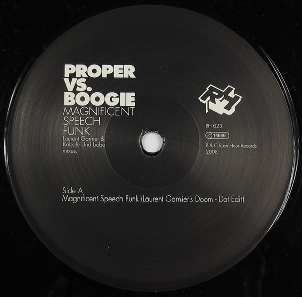 last ned album Proper Vs Boogie - Magnificent Speech Funk Laurent Garnier Kabale Und Liebe Mixes