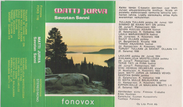 last ned album Matti Jurva - Savotan Sanni