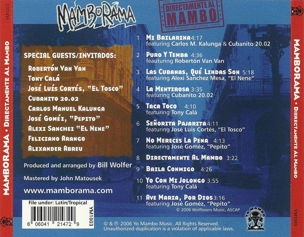 télécharger l'album Mamborama - Directamente Al Mambo