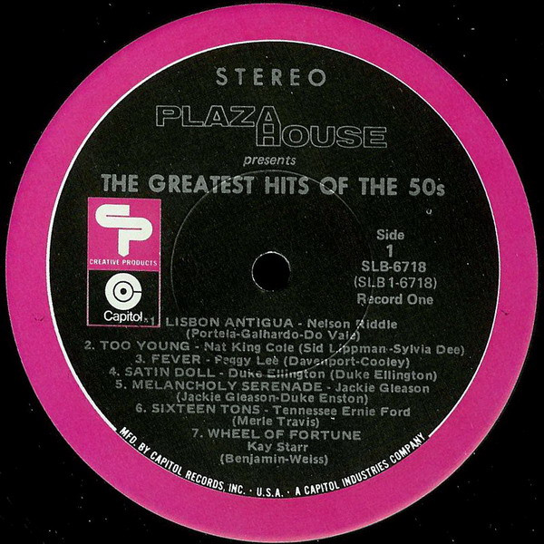 baixar álbum Various - Plaza House Presents The Greatest Hits Of The 50s 60s