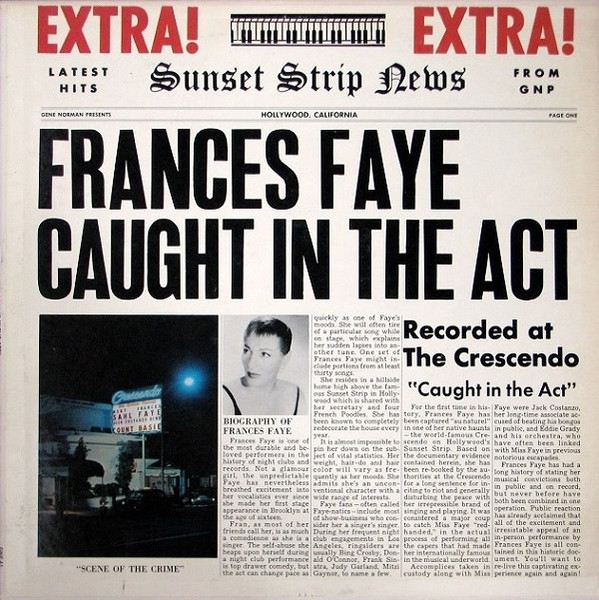 Frances Faye – Caught In The Act (1959, Vinyl) - Discogs