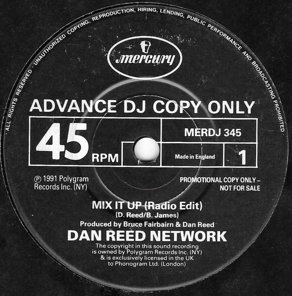 Dan Reed Network – Mix It Up (1991, Numbered, Vinyl) - Discogs