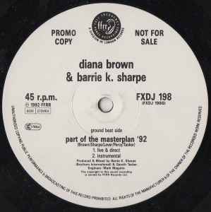 Diana Brown & Barrie K Sharpe - Part Of The Masterplan '92 / Masterplan album cover