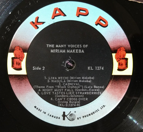 Miriam Makeba - The Many Voices Of Miriam Makeba | Kapp Records (KL 1274) - 4