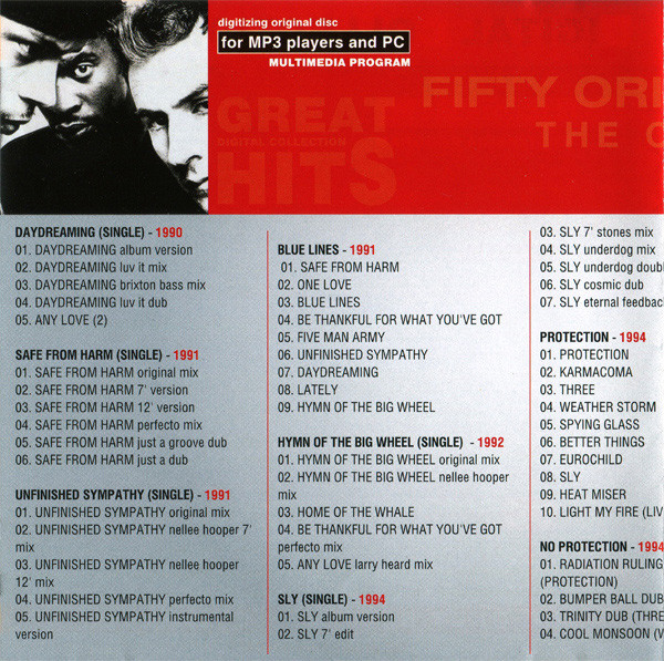 télécharger l'album Massive Attack - MP3 Digital Collection Vol1