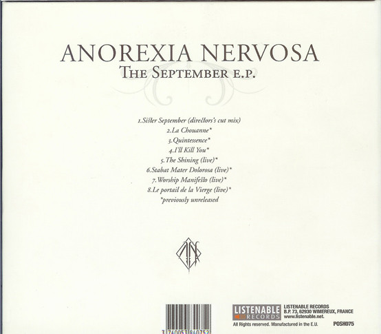 ladda ner album Anorexia Nervosa - The September