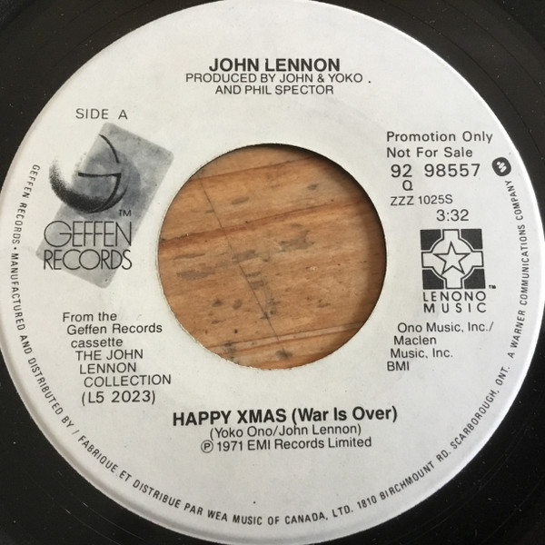 John Lennon – Happy Xmas (War Is Over) (1982, Winchester, Vinyl