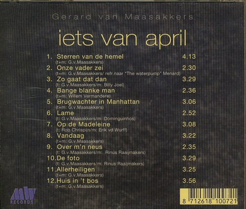 last ned album Gerard van Maasakkers - Iets Van April