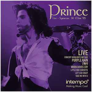Prince – Live - Syracuse 30 Mar '85 (2017, Vinyl) - Discogs