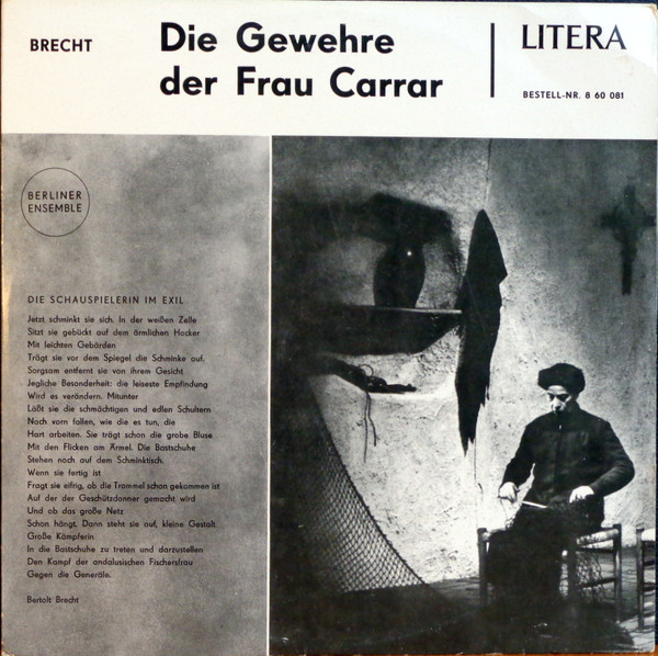 lataa albumi Brecht, Berliner Ensemble - Die Gewehre Der Frau Carrar