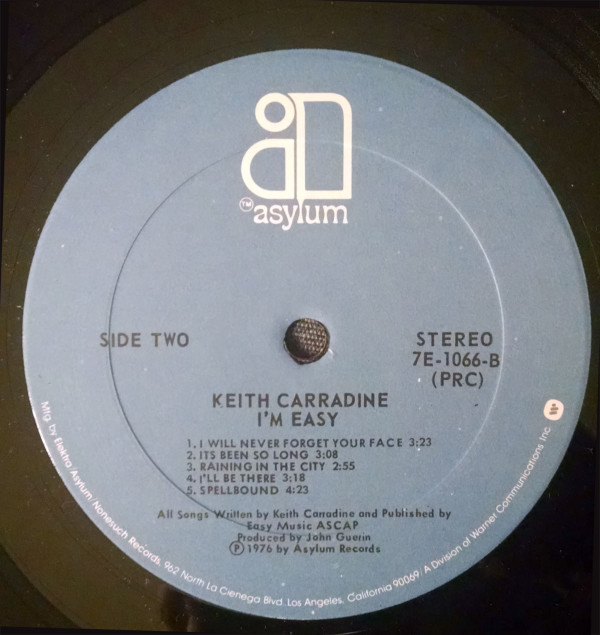 lataa albumi Keith Carradine - Im Easy