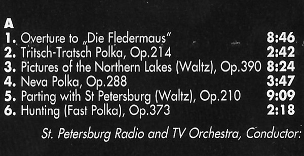 lataa albumi Johann Strauss Jr St Petersburg Radio and TV Orchestra , Conductor Stanislav Gorkovenko - From Vienna To St Petersburg