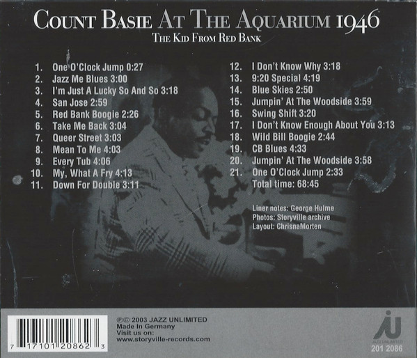 Album herunterladen Count Basie - Count Basie At The Aquarium 1946