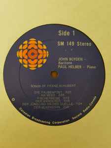 John Boyden (2) - Songs of Franz Schubert album cover