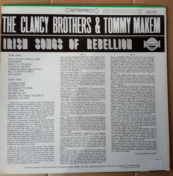 Album herunterladen The Clancy Brothers & Tommy Makem - The Rising Of The Moon Irish Songs Of Rebellion