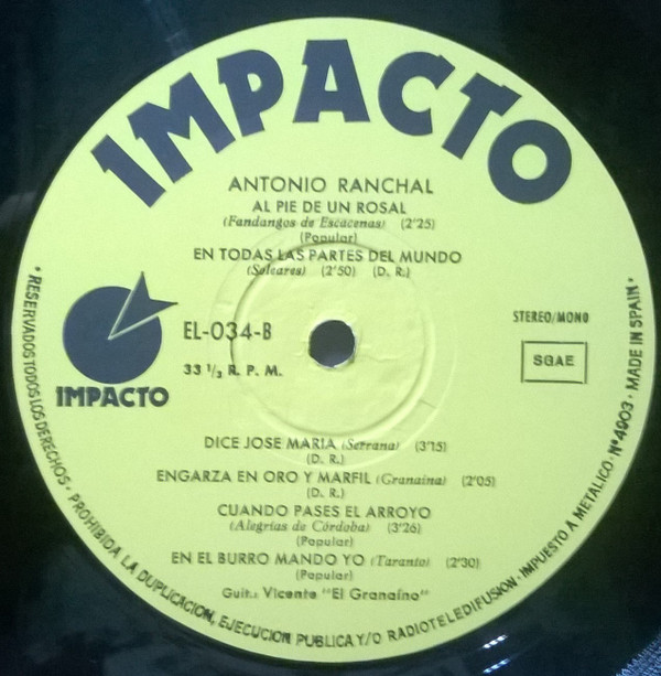 télécharger l'album Antonio Ranchal - Antonio Ranchal