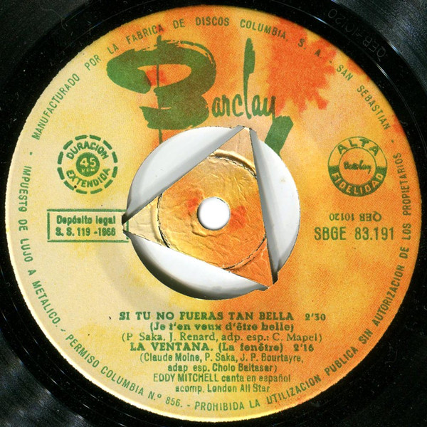descargar álbum Eddy Mitchell Acompañado Por El London All Star - Si Tu No Fueras Tan Bella