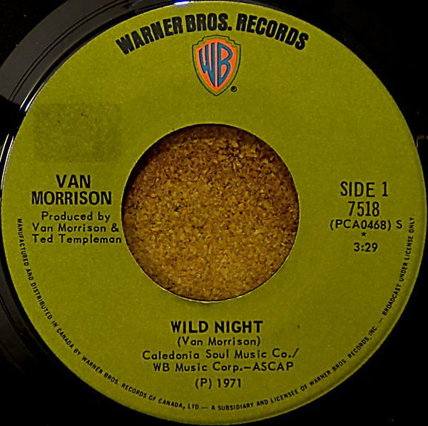 Van Morrison – Wild Night (1971, Vinyl) - Discogs