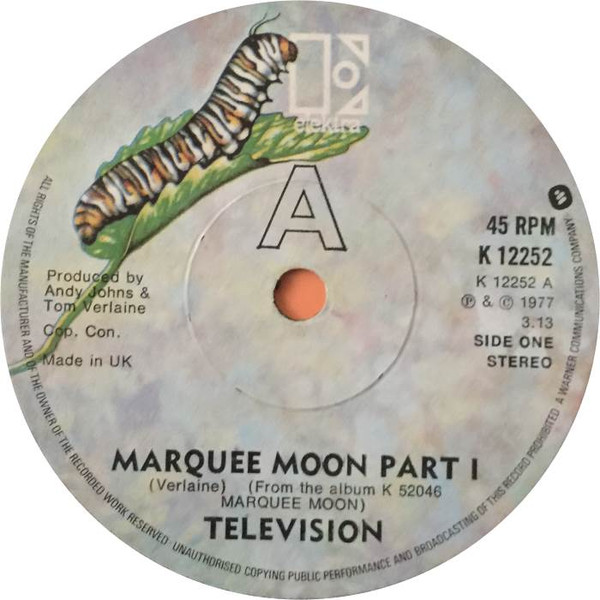 Television – Marquee Moon (2022, Ultra Clear, Vinyl) - Discogs