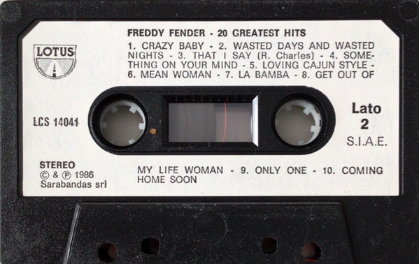 Freddy Fender - 20 Greatest Hits | Lotus (LCS 14.041) - 5