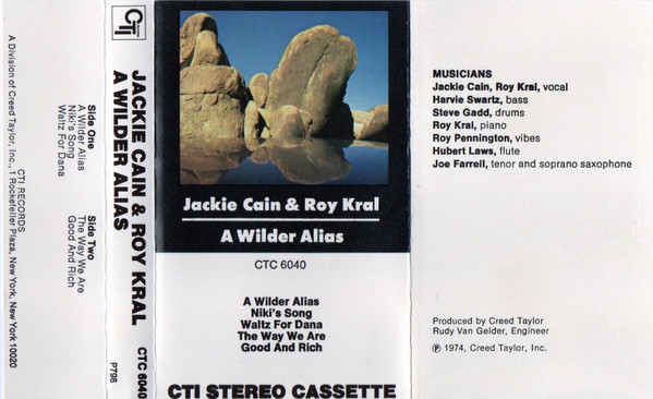 Jackie Cain u0026 Roy Kral – A Wilder Alias (1974