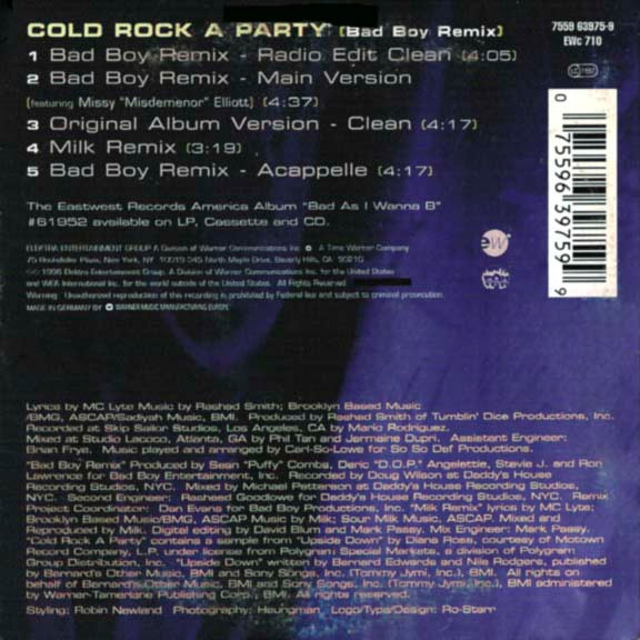 MC Lyte – Cold Rock A Party (1996, Vinyl) - Discogs