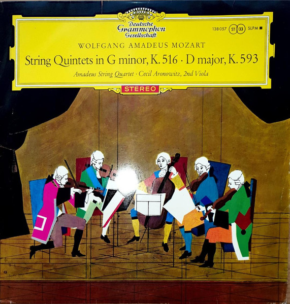 Wolfgang Amadeus Mozart, Amadeus String Quartet, Cecil Aronowitz