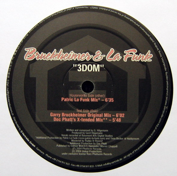 last ned album Bruckheimer & La Funk - 3Dom