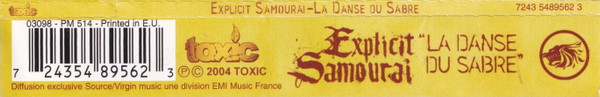 last ned album Explicit Samouraï - La Danse Du Sabre
